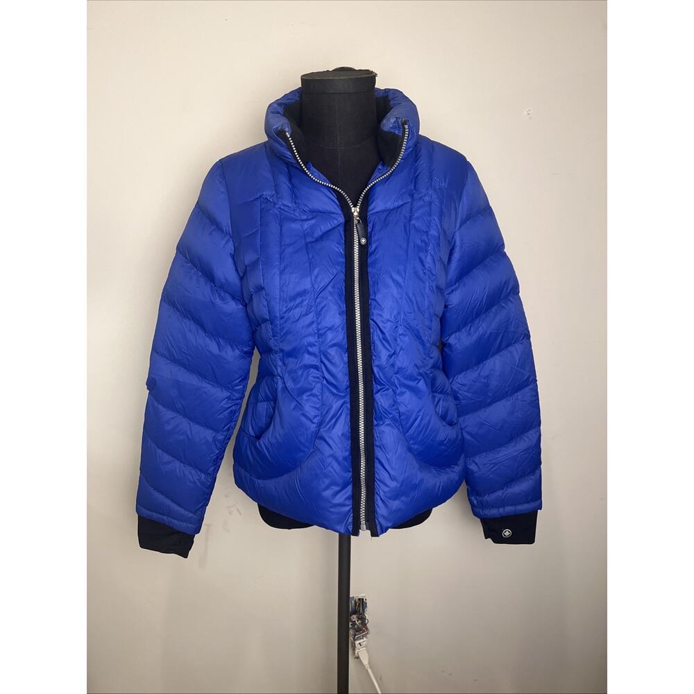 Halifax Traders 80% Down Winter Jacket Women's Size Large Blue Puffer Warm